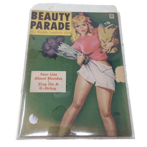 Vintage Beauty Parade "Four Lies About Blondes/Zing on A G-String" Magazine - Picture 3 of 16